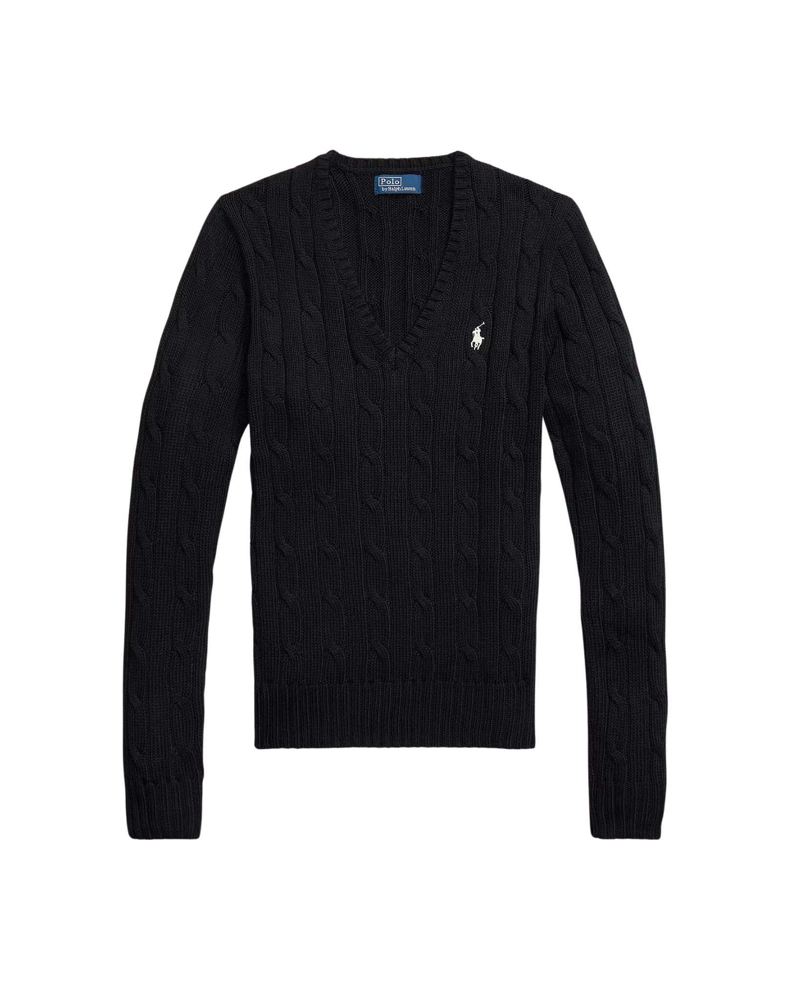 Suéter Trenzado con Cuello en V Polo Ralph Lauren