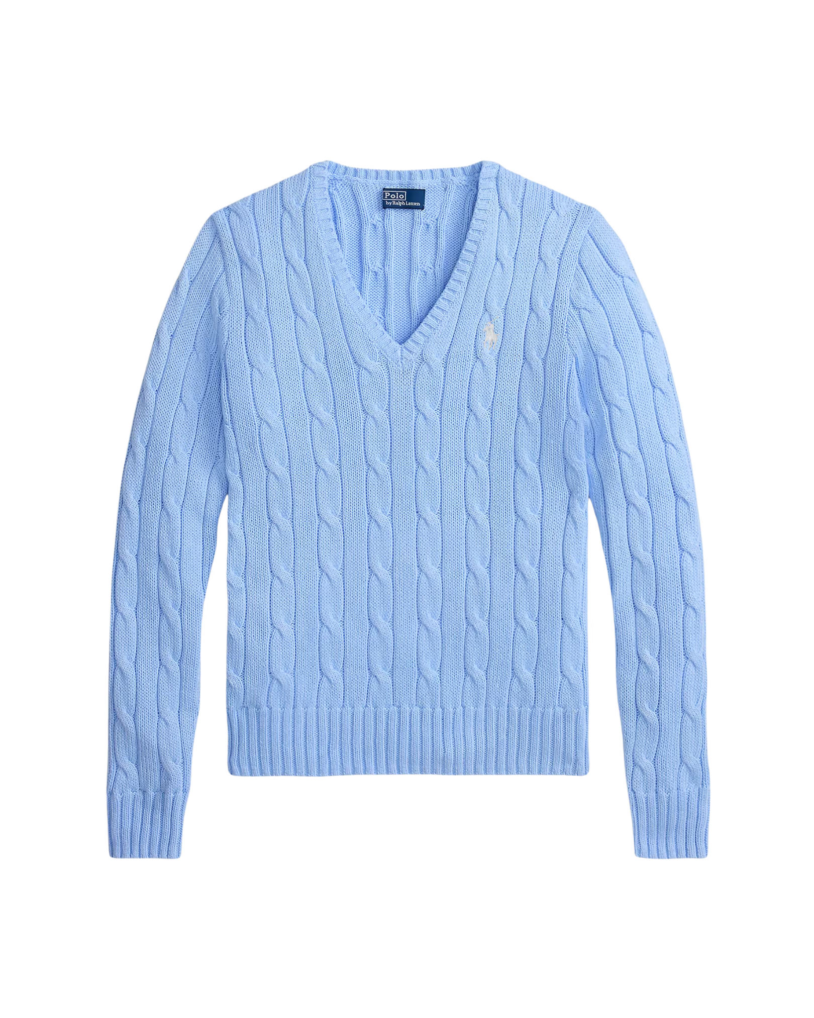 Suéter Trenzado con Cuello en V Polo Ralph Lauren