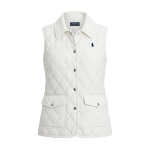 Chaleco Acolchado con Cuello de Pana Ralph Lauren