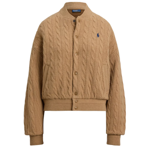 Chaqueta Bomber de Punto Trenzado