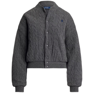 Chaqueta Bomber de Punto Trenzado