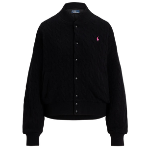 Chaqueta Bomber de Punto Trenzado