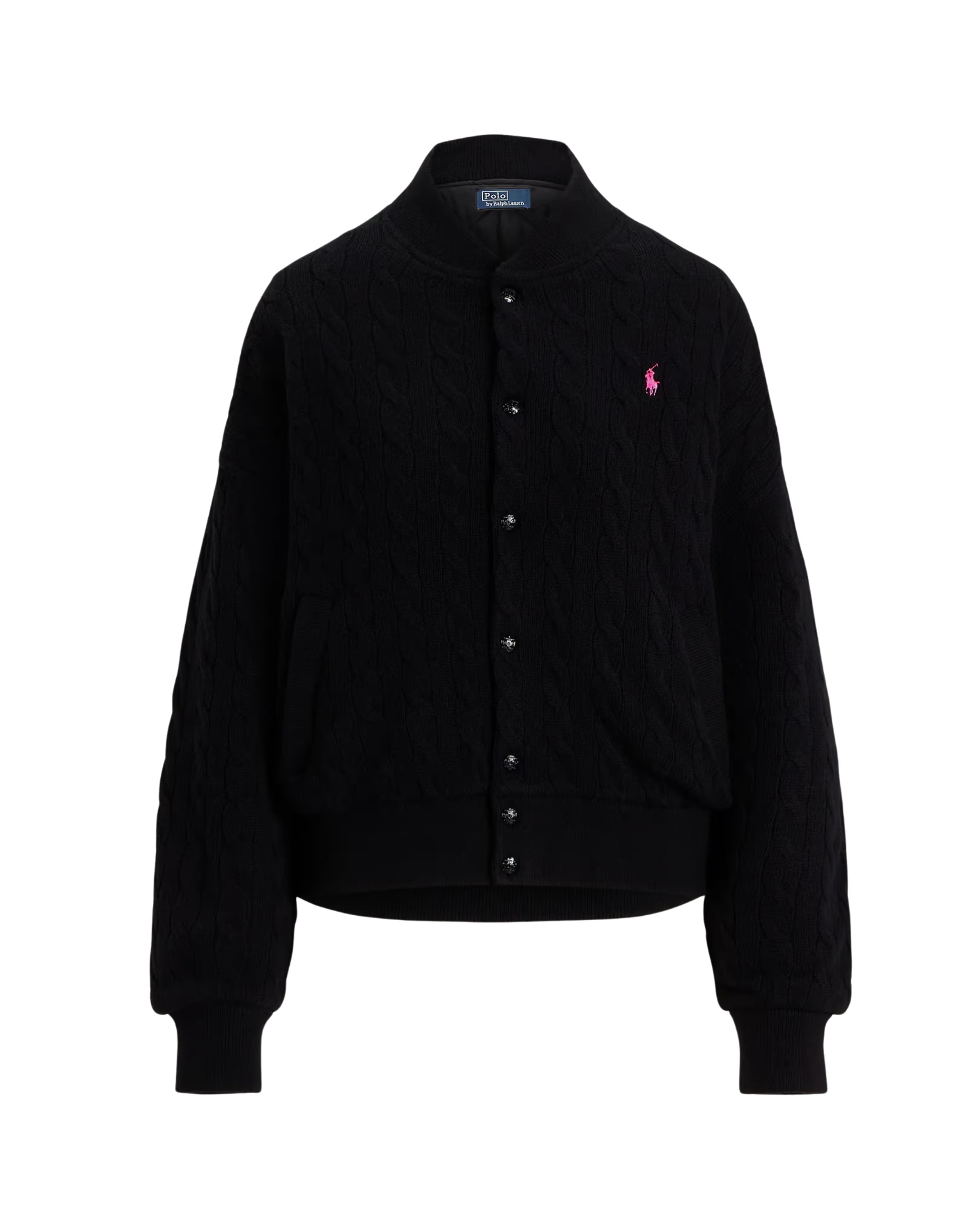 Chaqueta Bomber de Punto Trenzado