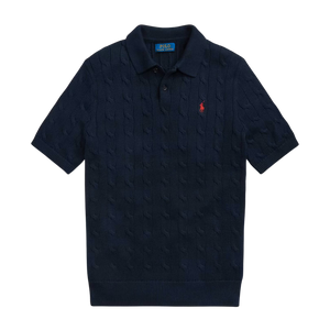 Camiseta Polo de Punto Trenzado