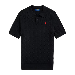 Camiseta Polo de Punto Trenzado