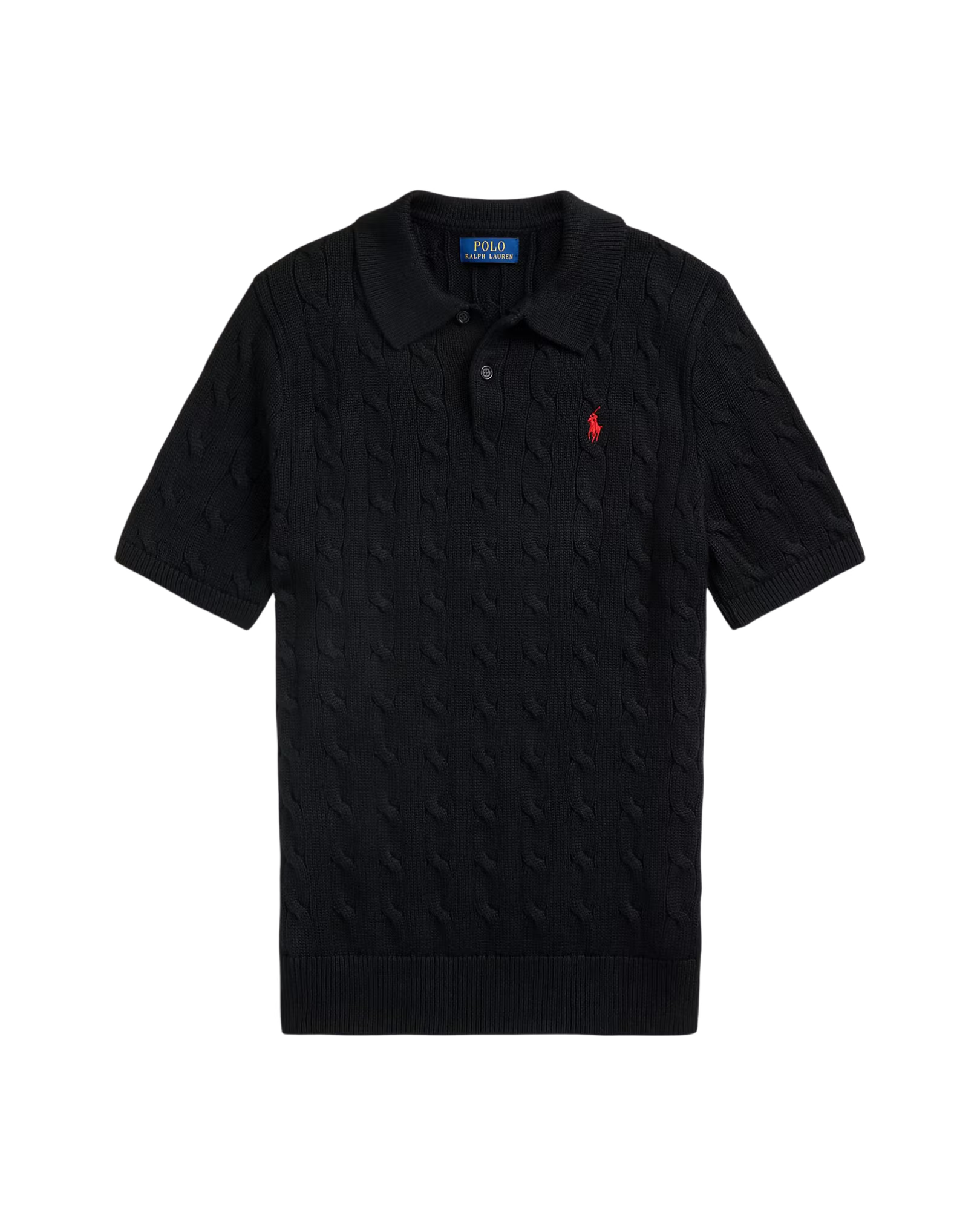 Camiseta Polo de Punto Trenzado