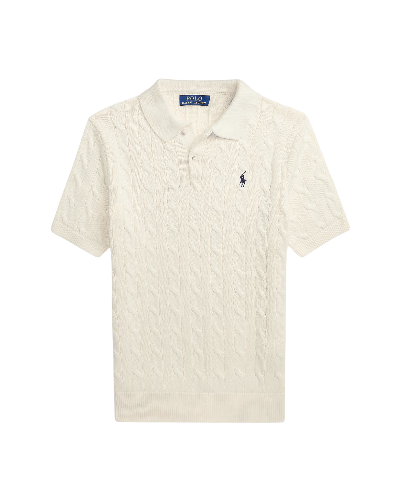 Camiseta Polo de Punto Trenzado