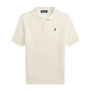 Camiseta Polo de Punto Trenzado