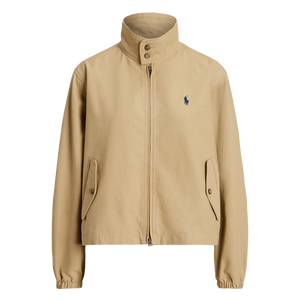 Chaqueta Cazadora de Algodón con Cuello Alto
