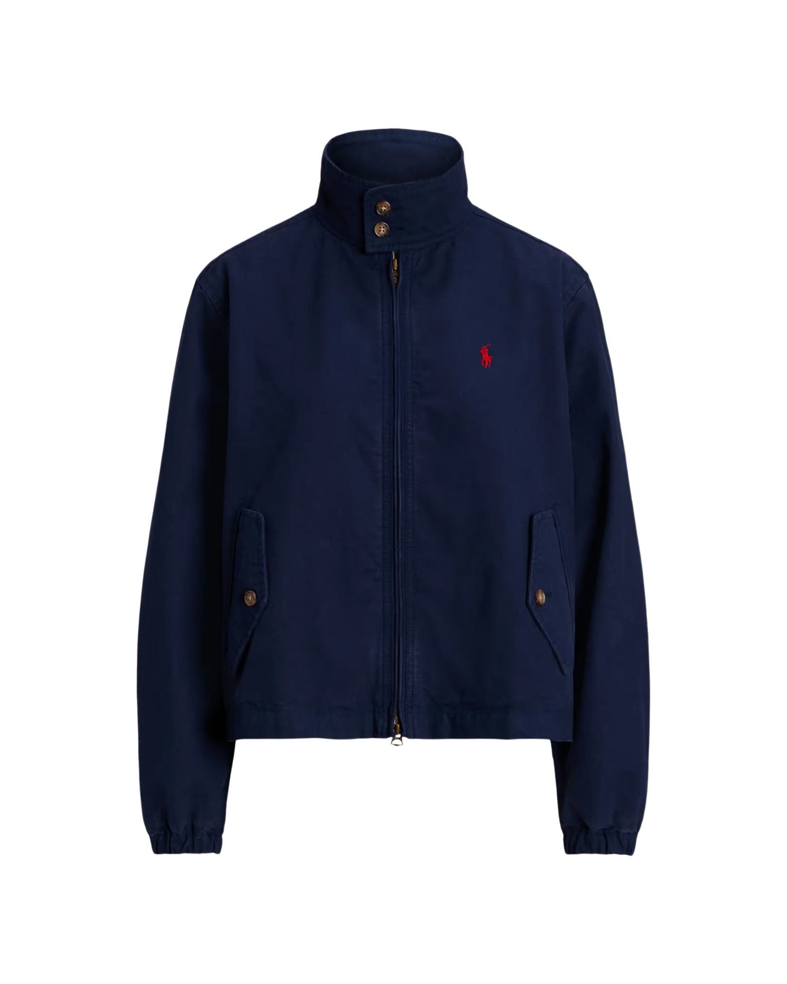 Chaqueta Cazadora de Algodón con Cuello Alto