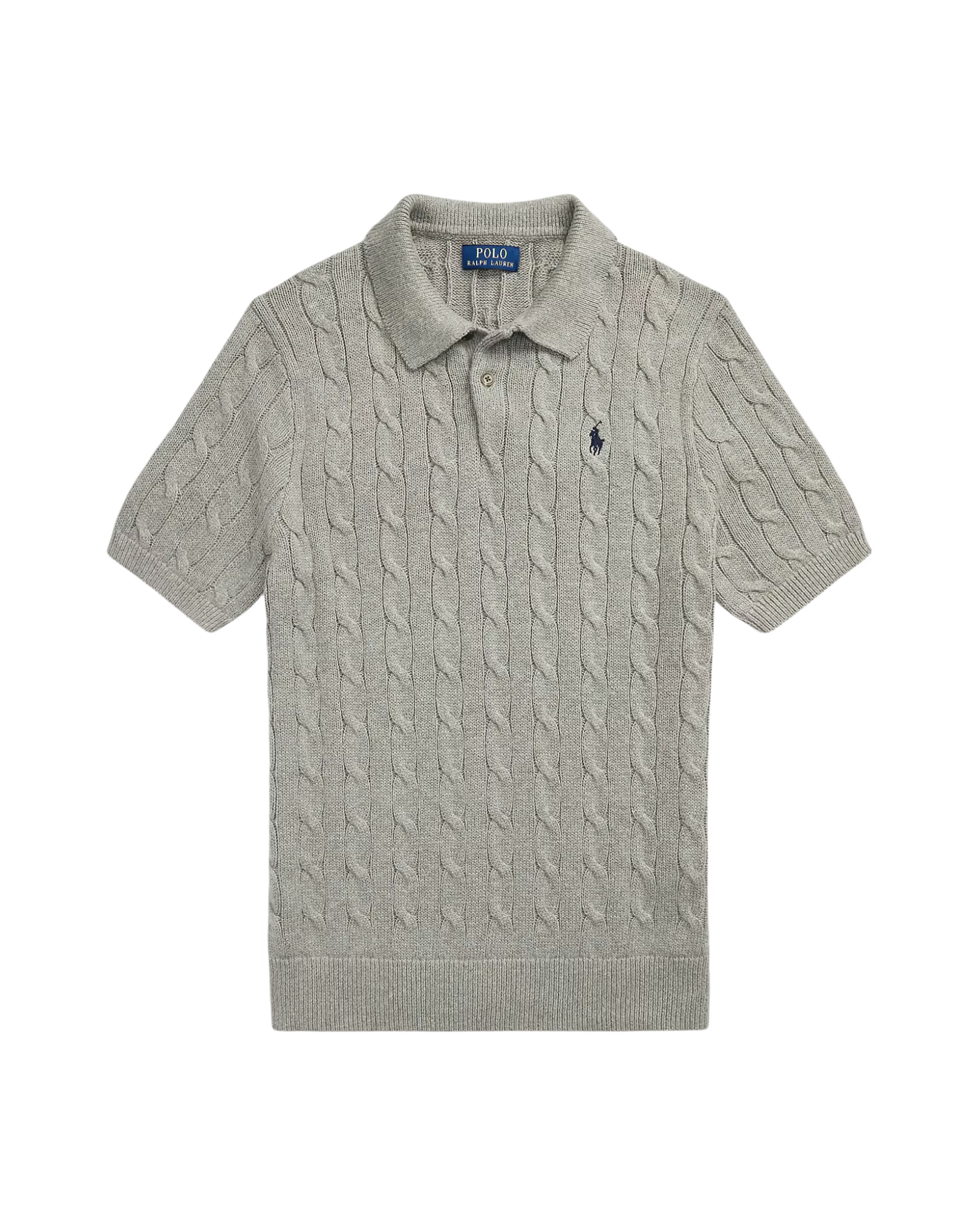 Camiseta Polo de Punto Trenzado