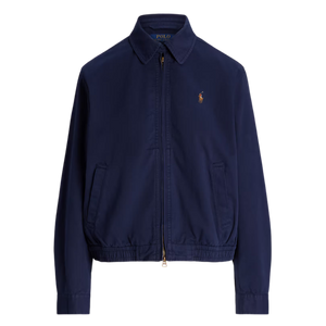 Chaqueta Harrington de Lino con Cremallera