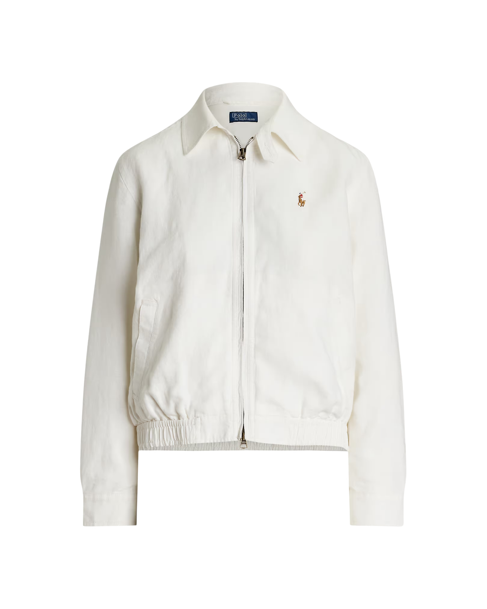 Chaqueta Harrington de Lino con Cremallera