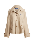 Chaqueta Corta de Sarga con Trabillas