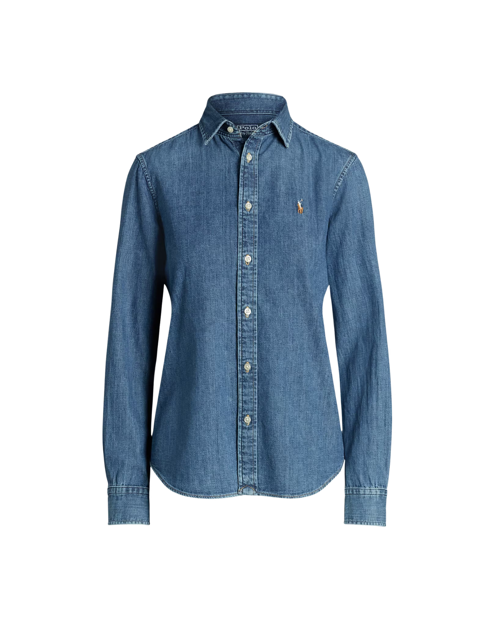 Camisa de Denim Clásica de Botones